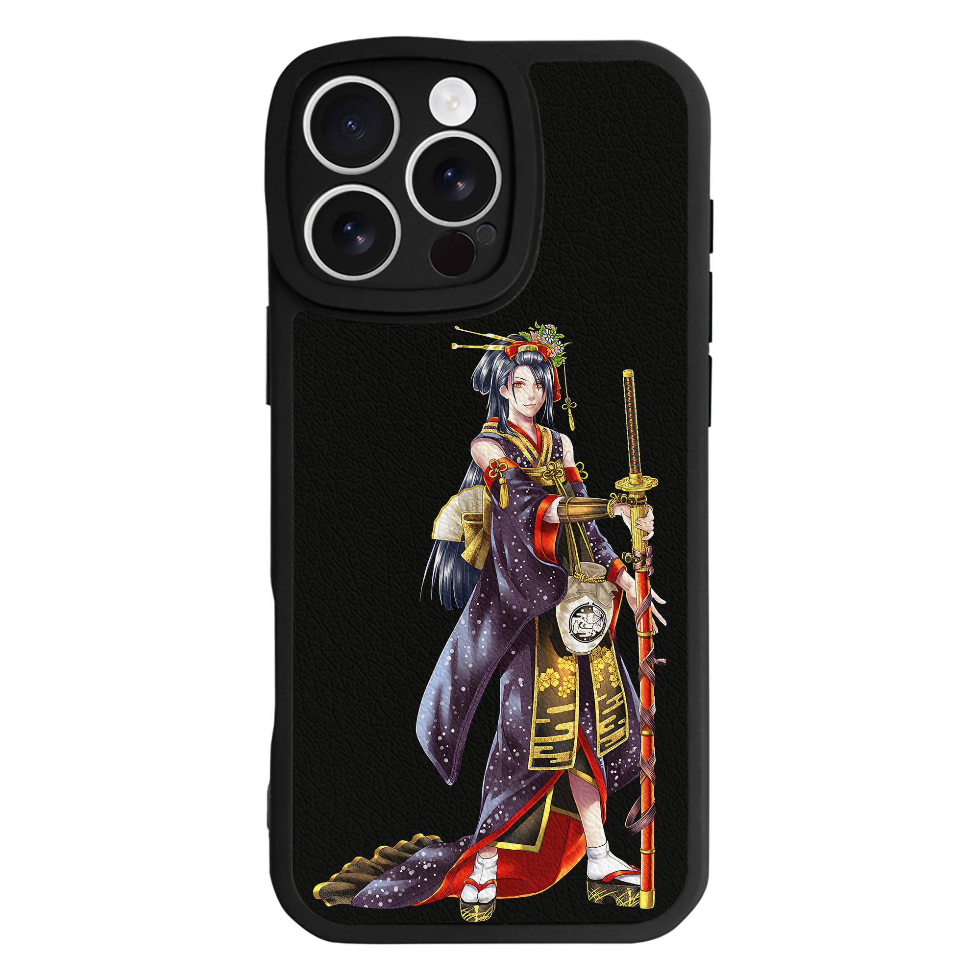 （画像用） 刀剣乱舞 Touken Ranbu 【iPhone 16シリーズ対応】シリコンスマホケース（レザー調） 材質：シリコン